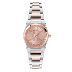 Ferragamo Vega Holiday Capsule Rose Gold Diamond Dial and Two-Tone Bracelet Watch | 28mm | SFYG01023