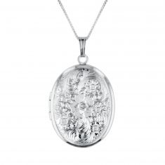 Floral Oval Locket
