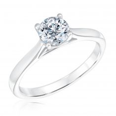 Forevermark Black Label Collection Round Diamond Solitaire Engagement Ring 3 4ct
