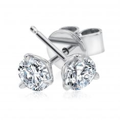 Forevermark 3/4ctw Diamond Martini White Gold Stud Earrings