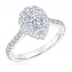 Forevermark 1 1/2ctw Pear Diamond Bouquet White Gold Engagement Ring