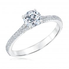 Forevermark 1 3/8ctw Round Diamond White Gold Engagement Ring