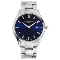 Frederique Constant Classic Quartz Blue Dial Stainless Steel Watch | 40mm | FC-220NS5B6B