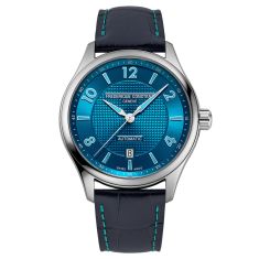 Frederique Constant Classics Runabout Automatic Blue Dial Blue Leather Strap Watch 42mm - FC-303RMLN5B6
