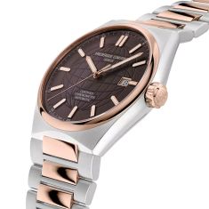 Frederique Constant Highlife COSC Brown Dial Two-Tone Stainless Steal Bracelet Watch 41mm - FC-303C4NH2B