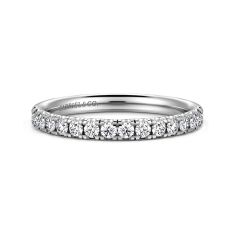 Gabriel & Co. 1/3ctw Diamond 14k White Gold 2.2mm Wedding Band