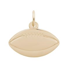 Gold-Plated Flat Football Flat Charm | REEDS Golden Moments