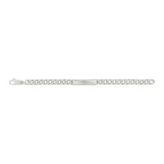 Gucci Diagonal Interlocking G Sterling Silver Bracelet