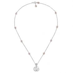 Gucci Double G Mother of Pearl Necklace