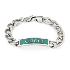 Gucci Enamel Bracelet with Gucci Logo