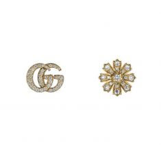 Gucci Flora and Diamond Earrings 1ctw