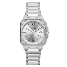 Gucci G-Flat Silver Dial Stainless Steel Bracelet Watch 30mm - YA166504