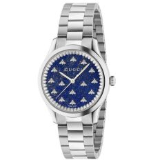 Gucci G-Timeless Multi Bee Dark Blue Lapis Stone Dial Stainless Steel Watch | 32mm | YA1265043