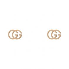 Gucci GG Running Rose Gold Stud Earrings