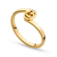 Gucci GG Running Yellow Gold Ring - Size 6.75