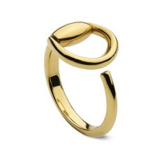 Gucci Horsebit 18k Yellow Gold Ring - Size 7.25