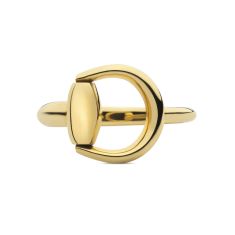 Gucci Horsebit 18k Yellow Gold Ring - Size 7.25