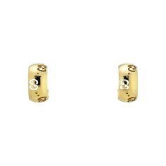 Gucci Icon 18k Yellow Gold 6mm Hoop Earrings