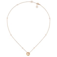 Gucci Icon Heart Rose Gold Necklace