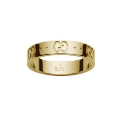 Gucci Icon Yellow Gold Thin Band - Size 6.75
