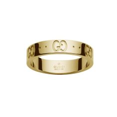Gucci Icon Yellow Gold Thin Band - Size 6.75