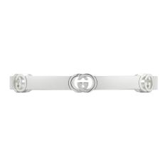 Gucci Interlocking G Sterling Silver Cuff Bracelet