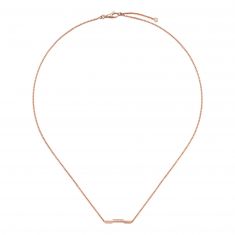 Gucci Link To Love Necklace in Rose Gold