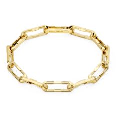 Gucci Link To Love Yellow Gold Wide Chain Bracelet