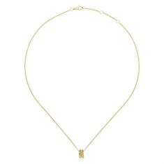Gucci Ouroboros Yellow Gold Necklace with Turquoise