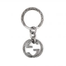 Gucci Silver Interlocking G Keyring | REEDS Jewelers