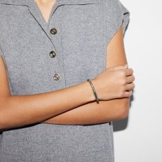 Gucci Trademark GG Supreme Sterling Silver Bracelet