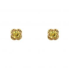 Gucci Interlocking Yellow Gold Earrings with Beryl Gucci Interlocking Yellow Gold Earrings with Beryl