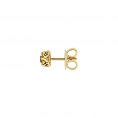 Gucci Interlocking Yellow Gold Earrings with Beryl