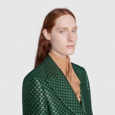 Gucci Interlocking Yellow Gold Earrings with Beryl