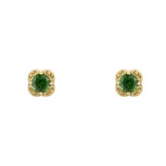 Gucci Yellow Gold Interlocking G Earrings with Tourmaline Gucci Yellow Gold Interlocking G Earrings with Tourmaline