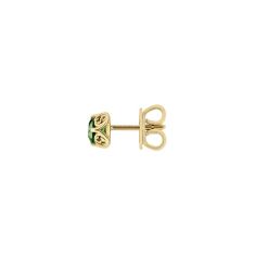 Gucci Yellow Gold Interlocking G Earrings with Tourmaline