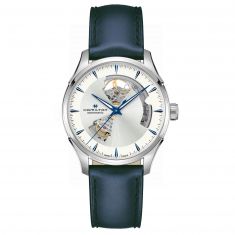 Hamilton Jazzmaster Open Heart Auto Silver Dial Blue Leather Strap Watch | 40mm | H32675650