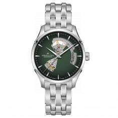 Hamilton Jazzmaster Open Heart Auto Green Dial Stainless Steel Watch | 40mm | H32675160