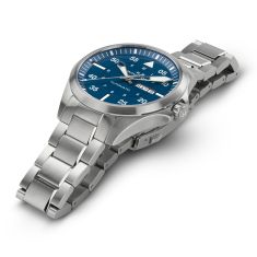 Hamilton Khaki Aviation Pilot Day Date Auto Blue Dial Stainless Steel Bracelet Watch 42mm - H64635140