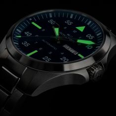 Hamilton Khaki Aviation Pilot Day Date Auto Blue Dial Stainless Steel Bracelet Watch 42mm - H64635140