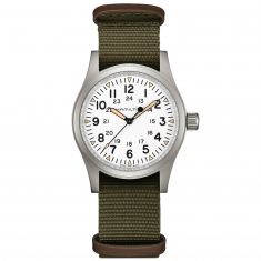 Hamilton Khaki Field Mechanical Green NATO Strap Watch H69439411