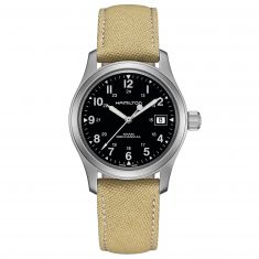 Hamilton Khaki Field Officer Mechanical Beige Canvas Strap Watch H69439933