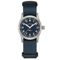 Hamilton Khaki Field Quartz Blue Dial Blue NATO Strap Watch 33mm - H69301940