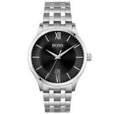 Hugo Boss Elite Black Dial Stainless Steel Bracelet Watch | 41mm | 1513896