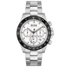 Hugo Boss Hero Chronograph White Dial Stainless Steel Bracelet Watch | 43mm | 1513875