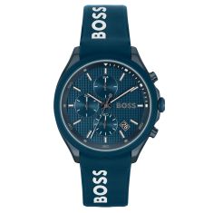 Hugo Boss Velocity Chronograph Blue Ion-Plated Bracelet Watch | 44mm | 1514061