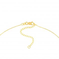 Interlocking Circles Adjustable Yellow Gold Necklace