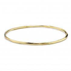 IPPOLITA Classico Thin Faceted 18k Yellow Gold Bangle Bracelet