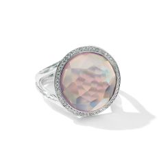 IPPOLITA Amethyst Triplet and 1/4ctw Diamond Ring in Sterling Silver | LOLLIPOP | Size 7
