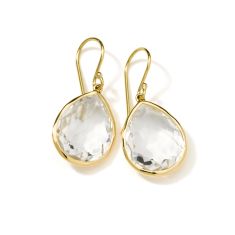 IPPOLITA Clear Quartz Medium Teardrop Earrings in 18k Gold | ROCK CANDY